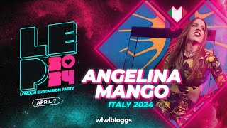 🇮🇹 Angelina Mango "La Noia" (Italy 2024) - LIVE @ London Eurovision Party 2024