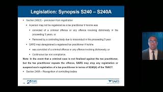 SARS Readiness Programme - Module 1.2 - Legislation (continued)
