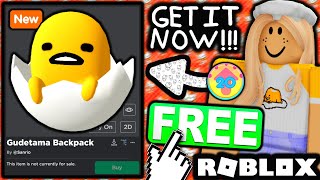 FREE ACCESSORY! HOW TO GET Gudetama Backpack! (Roblox My Hello Kitty Cafe Event)