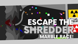 Escape the Shredder - Survival Algodoo Marble Race