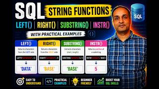 Left, Right,Substring and INSTR functions in SQL || #sql #programming