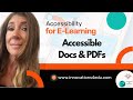 Creating Accessible Documents: Google Docs Microsoft Word Canva Adobe Acrobat Reading Order Headings