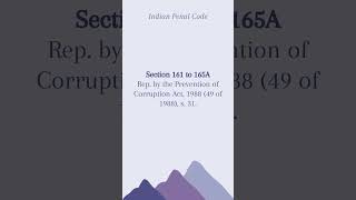 IPC Section 161 to 165A    Indian Penal Code