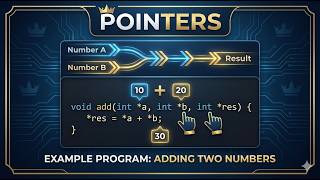 Pointers Example Program 2 | Add Two Numbers Using Pointers | Pointers | C Programming | Madhunandan
