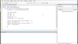 Basic: Java Operators Input Stream (Scanner)