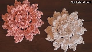 CROCHET  flower How to crochet flower Tutorial