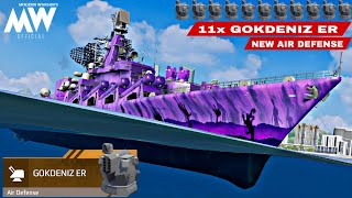 RF Varyag with 11x GOKDENIZ ER new air defense🔥still good!!🤔 - Modern Warships