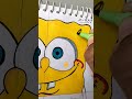 Drawing Spongebob in X-Ray style... #art #shorts #spongebob