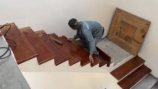 Techniques Woodworking Peak Skills - Build And Install A Complete Wooden Staircase Step By Step