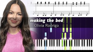 Olivia Rodrigo - making the bed (Live) - Accurate Piano Tutorial with Sheet Music