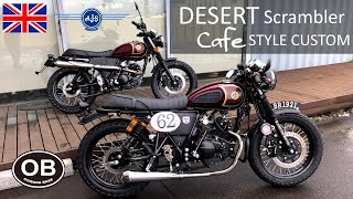 スクランブラー カフェスタイルカスタム　125cc原付2種バイク　英車イギリス AJS モーターサイクル