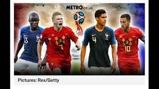 FRANCE V BELGIUM FIFA WORLD CUP 2018 TODAY SEMIFINAL MATCH RESULTS