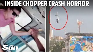 Inside terrifying helicopter crash as passenger says goodbye to family as it spi