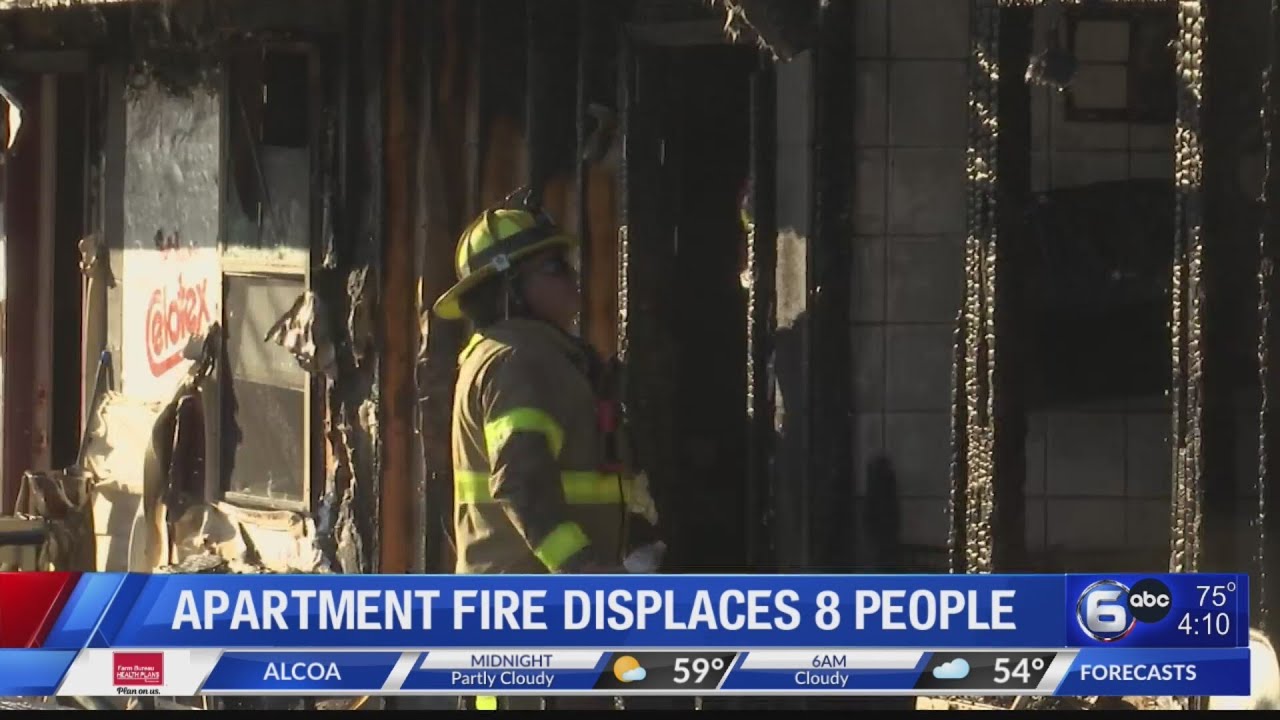 Apartment Fire Displaces 8 People - YouTube