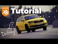 Create a Pro CAR DRIFTING ANIMATION in Blender! Complete tutorial. With FREE assets from Traffiq!