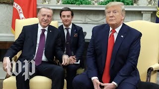 Watch: Trump meets with Turkey's Erdogan amid public impeachment hearings