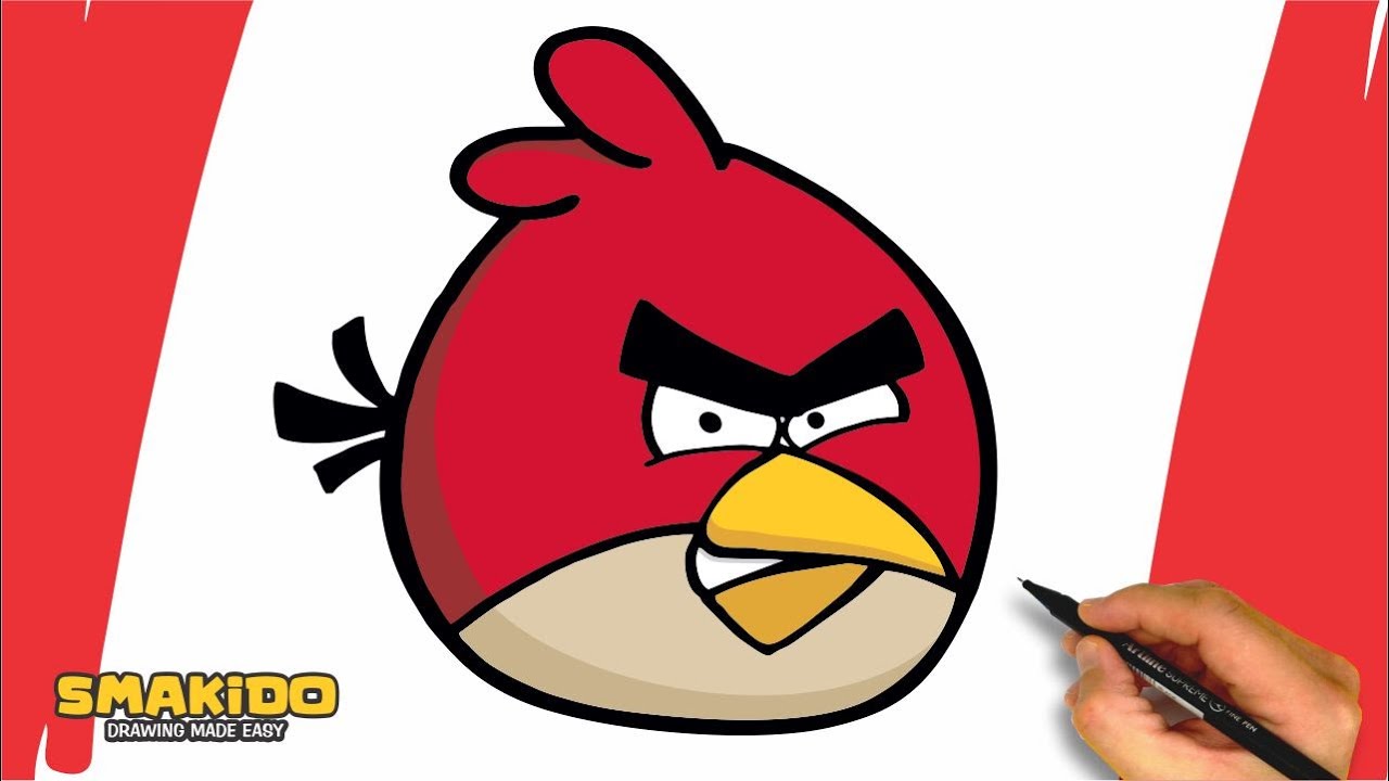 Angry Bird Drawing For Kids