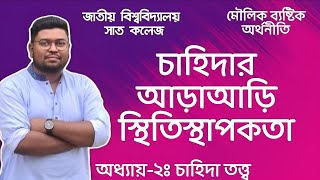 চাহিদার আড়াআড়ি স্থিতিস্থাপকতা । মৌলিক ব্যষ্টিক অর্থনীতি । অধ্যায় ২ঃ চাহিদা তত্ত্ব