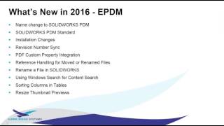 Webinar Wednesday - What's New in 2016: SOLIDWORKS PDM