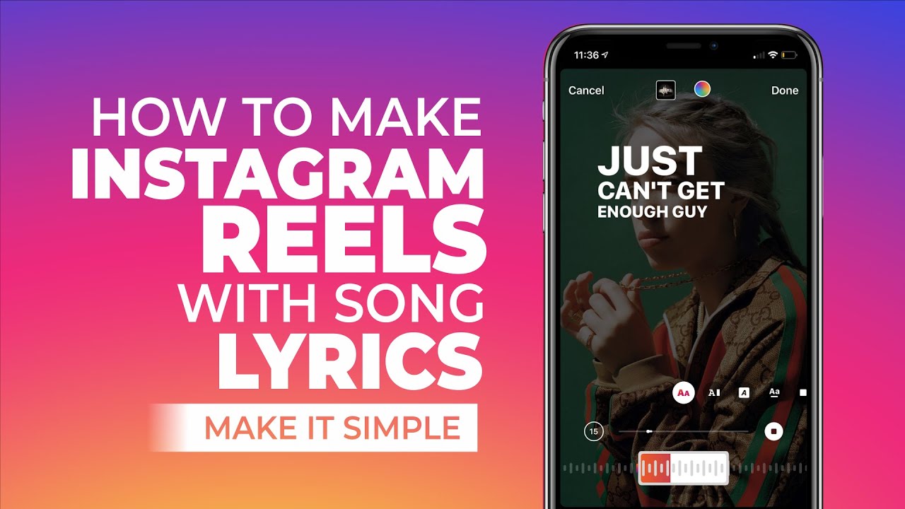 How To Make Instagram Reels With Song Lyrics, Very Easy! - YouTube