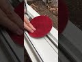 How to repair scratched vinyl window or patio door by sanding