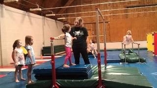 Andria on the uneven bars