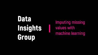 How to remove missing values with Machine Learning (datawig package) #datascience #dataquality