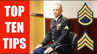 Top 10 Tips for the Army Promotion Board and Quarter Board #Army