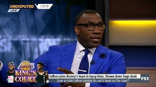 UNDISPUTED | Skip and Shannon on: Love or hate Lakers' LeBron joining his son's team on the court?