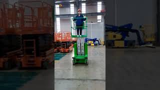 Cathaylift self propelled vertical mast lift Shandong Cathay Machinery Co , ltd #fyp #indoormanlift