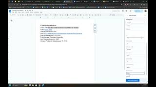 Using Google Docs' Citation Tool