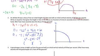 Alg Vertical Motion Models
