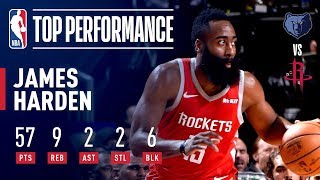 James Harden's EPIC 57 Point Performance | January 14, 2019