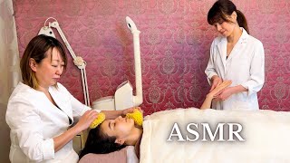 ASMR I got PRINCESS treatment by TWO PROFESSIONALS at once in Osaka salon, Japan (Soft Spoken)