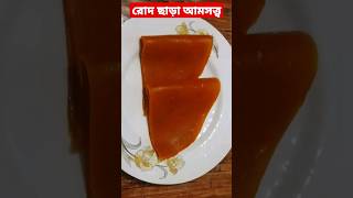 রোদ ছাড়া আমসত্ত্ব। Mango bar without sun Shine. #shorts