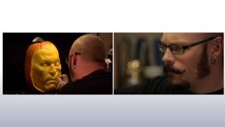DC Comics Two Face pumpkin time lapse