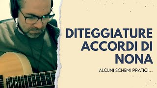 Diteggiature accordo C9. Lezione 2x09. Chitarra jazz per principianti.