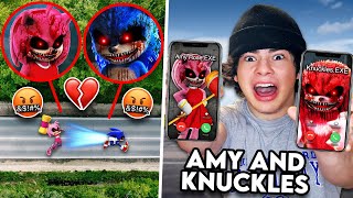 SONIC.EXE AND AMY ROSE.EXE BREAK UP ON CAMERA!! (KNUCKLES AND AMY GET TOGETHER)