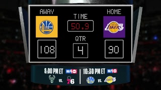 Warriors @ Lakers LIVE Scoreboard - Join the conversation & catch all the action on #NBAonTNT!