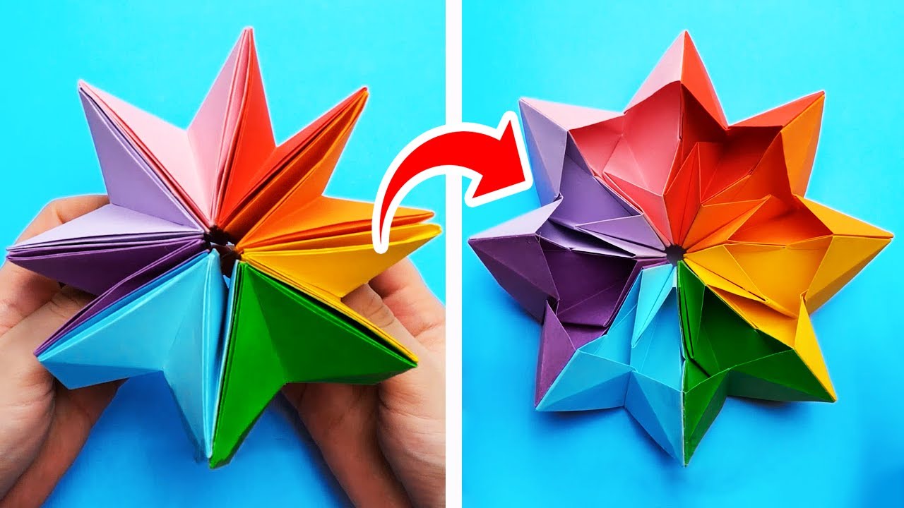 SIMPLE PAPER CRAFTS TO HAVE FUN || 5-Minute Decor DIYs With Paper To ...