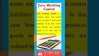 Zero working capital | working capital