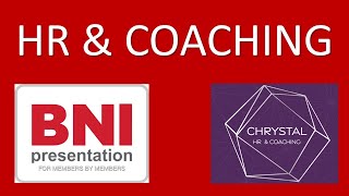 BNI Presentation Masterclass: Chrystal HR \u0026 Coaching 5-Minute Showcase