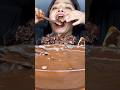 CHOCOLATE PIZZA, TUB OF HOT CHOCOLATE FERRERO ROCHER & BOMB CHOCLATE CAKE #asmr   #maddyeats #shorts