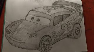 Drawing a Cool Super Car - Disney Pixar Cars McQueen