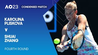 Karolina Pliskova v Shuai Zhang Condensed Match | Australian Open 2023 Fourth Round