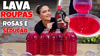 LAVA ROUPAS ROSAS E SEDUÇÃO PROTEGE AMACIA E PERFUMA 🍎🌹🌹