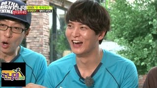 주원, 맛있는 음식 주자 깜짝 놀라 @런닝맨 Running man (D.I.Y 요리대결)  140727