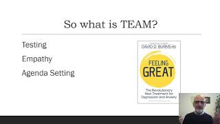 TEAM THERAPY    David Burns' Secrets of effective Communication and Agenda Setting