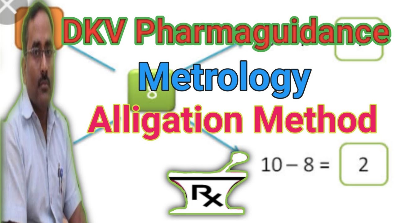 Alligation Methods | Metrology | Pharmacy Calculation| Pharmaceutics ...