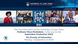 Faculty of Humanities graduation ceremony – 18:00 on 2 September 2024